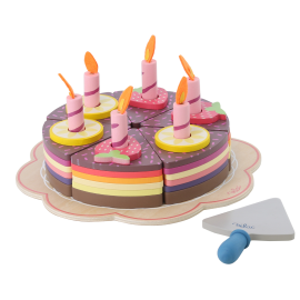 Gâteau d'anniversaire en bois 56 pièces