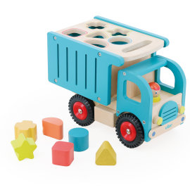 Camion benne d'éveil en bois dès 18 mois