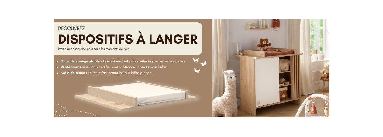 Table à langer et dispositifs à langer à La Réunion | Le Coin des Petits