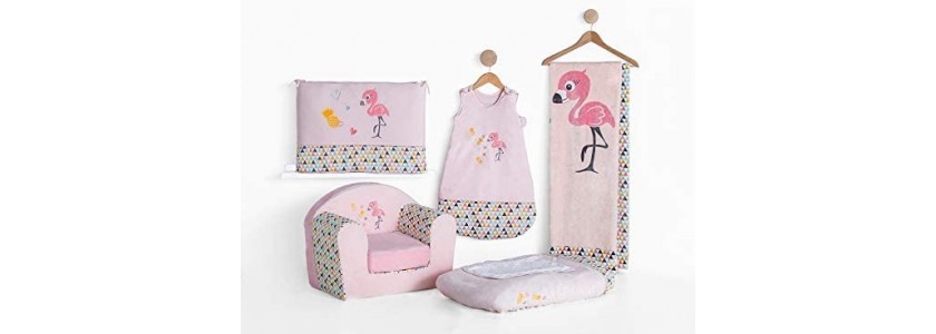 Catégorie Flamingo - Le coin des petits - Puériculture à La Réunion : Matelas à langer Flamingo , Fauteuil club Flamingo , T...