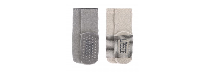 Chaussettes antidérapante paquet de 2-Misty plum - Hello & Co - Magasin de  bébé