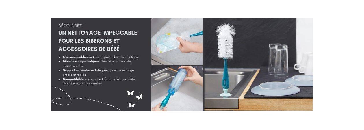 Goupillon biberon à La Réunion – Nettoyage efficace | Le Coin des Petits
