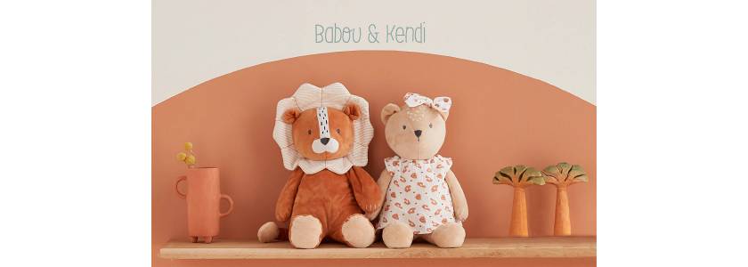 Peluche Mini Musical Kendi - Babou & Kendi