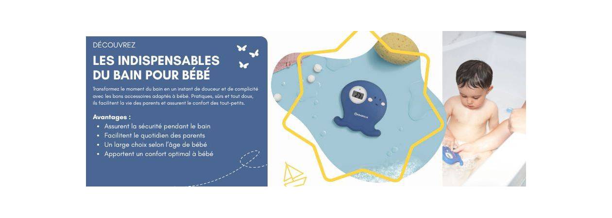 Accessoires bain bébé à La Réunion – Pratique et sécurité | Le Coin des Petits