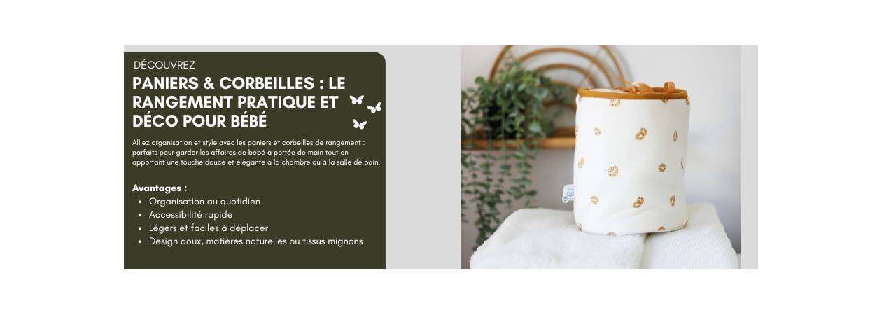 Paniers bébé et corbeilles à La Réunion – Rangement pratique | Le Coin des Petits