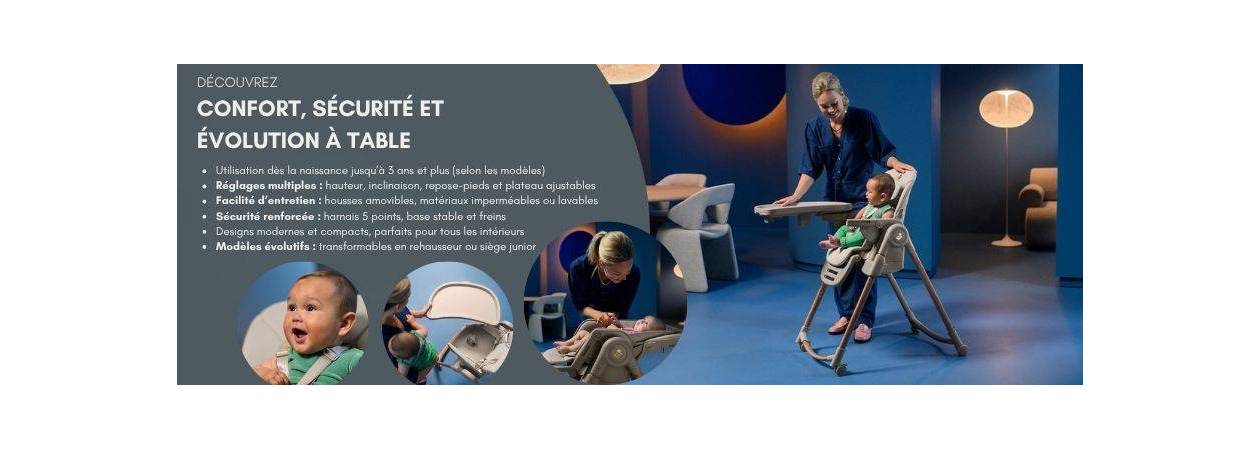 Chaise haute bébé à La Réunion – Repas sécurisé | Le Coin des Petits