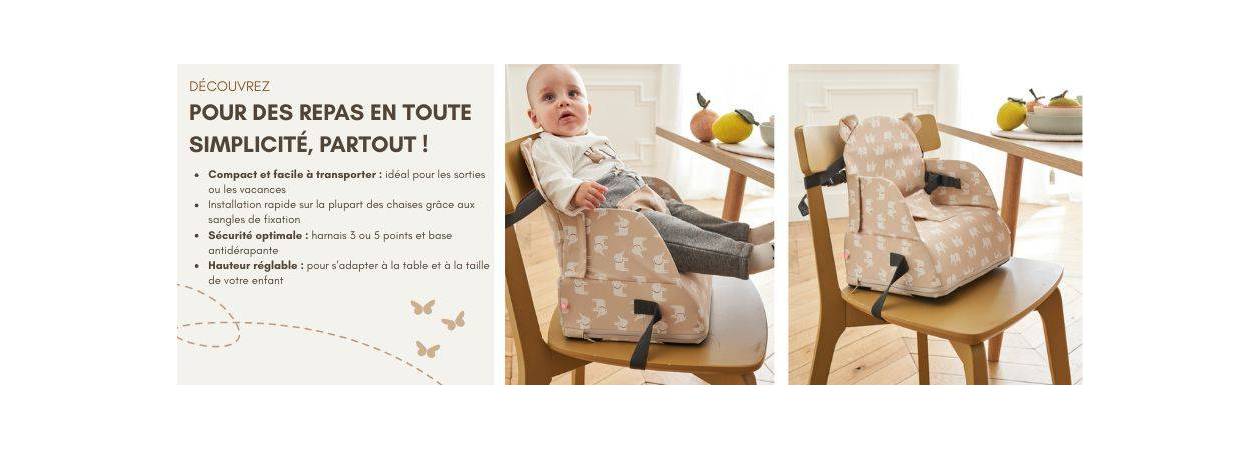 Rehausseur de chaise bébé à La Réunion – Pratique et sécurisé | Le Coin des Petits